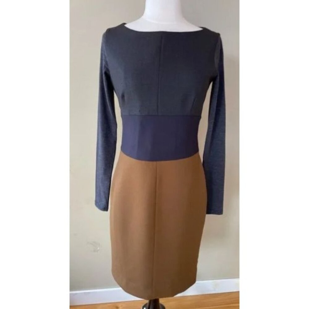 MaxMara Gray and Brown Mini Dress